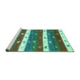 thumbnail image 2 of Ahgly Company Machine Washable Indoor Rectangle Southwestern Turquoise Blue Country Area Rugs, 2' x 4', 2 of 4
