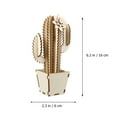 thumbnail image 6 of Raindrops 1 Set Hollow Out Beige Cactus Decorations for Home and Balcony, Stylish Indoor Outdoor Pieces, 6 of 8