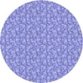thumbnail image 1 of Ahgly Company Machine Washable Indoor Round Transitional Light Slate Blue Area Rugs, 7' Round, 1 of 7