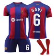 thumbnail image 1 of La nueva camiseta de fútbol local 2324 Barcelona con calcetines 6 GAVI 6 GAVI 28, 1 of 4