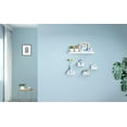thumbnail image 2 of Small Floating Shelves Mini Cloud Shelves Hanging Display 6 Inch Wall Shelf for Bathroom Livingroom Bedroom,3 Pack,with 2 Types of Installation, Pink, 6"D x 3"W x 3.5"H, 2 of 7
