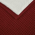 thumbnail image 3 of OLLIIX Rowan Modern Chenille Waffle Throw in Red, 50" x 60", 3 of 9
