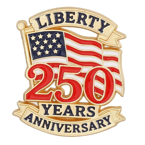 US 250th Anniversary Pin for Men Women US 250 Years Birthday Enamel Brooch Patriot Independence Day Gift Jewelry