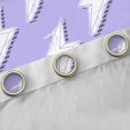 thumbnail image 4 of Erosebridal Abstract Lightning Pattern Curtains Pack of 2 (42x84 Each),Purple And White Curtains Blackout For Girls Boys, 4 of 7