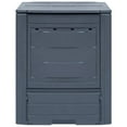 thumbnail image 2 of vidaXL Garden Composters 2 pcs Gray 23.6"x23.6"x28.7" 137.4 gal, 2 of 7