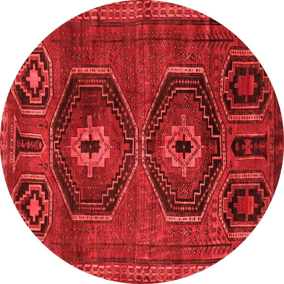 Ahgly Company Indoor Round Persian Red Traditional Area Rugs, 6' Round