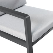 HIGOLD 3801 Nofi Patio Dining Chair with Cushion Set of 2, Outdoor Aluminum Furniture for Garden Living
