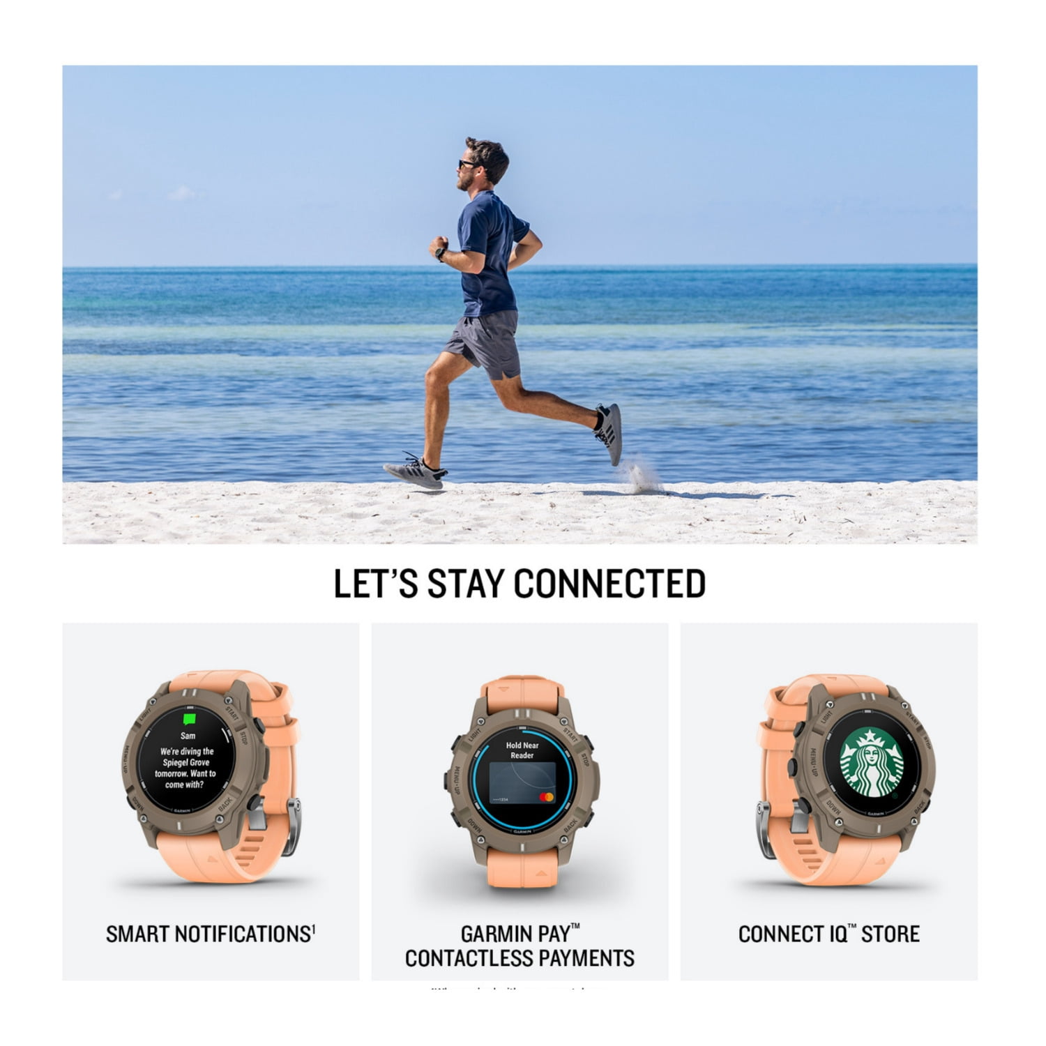 Garmin Descent G2 Dive 45mm GPS Smart Watch Paloma with Shell Pink Band