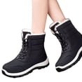 thumbnail image 5 of Willtoo Women's Winter Waterproof Snow Boots Lined Faux Fur Lace Up Platform Non-Slip Casual Warm Shoes, 5 of 5
