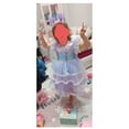 thumbnail image 3 of Girls Mermaid Princess Dress Ruffles Halloween Christmas Wedding Outfit, 3 of 7