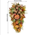 thumbnail image 3 of Floral Wreath For Holiday Festive Door With Natural For Celebrations And Seasonal Gatherings Wreath with Flowers 36" Wreath Fall Wreath Small Christmas Wreaths for Doors Wreath Christmas Holder Wreath, 3 of 6