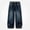 B Blue, variant on NAISIBABY Boys Wide Leg Jeans,High Waist Casual Fall Winter Denim Pants with Pockets Blue Size 14