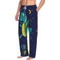 thumbnail image 2 of Easygdp Dinosau Space Explorer Men's Pajama Pant, Sleep Elastic Waistband Lounge Pants - X-Large, 2 of 9