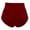 Red, variant on LINGLANG Women's High Waist Solid Color Slim Fit Stretchy Shorts Tummy Control Lifting Yoga Shorts Athletic Workout Gym Fitness Running Pants