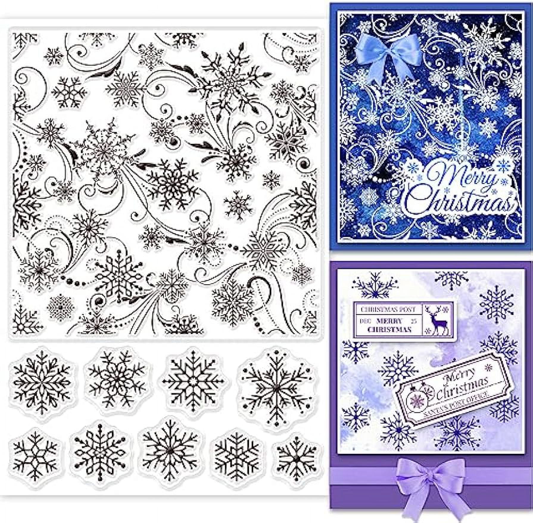 Visible Image - Snowflake Grunge - Clear Polymer Stamp Set