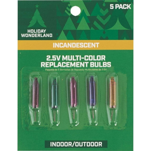 J Hofert Mini Multi-Color Incandescent Replacement Light Bulb KT-2024-S16 - 5 Pack