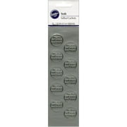 Wilton Envelope Decorating Seals, Silver Friend 50 ct. 1008-1529