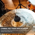 thumbnail image 4 of PAMINGONO 1Set Drum Cymbal Felt Pads Black Protect Cymbals with Easy Installation and Sound Enhancement, 4 of 7