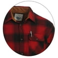 thumbnail image 2 of Gioberti Men's Brushed Flannel 100% Cotton Plaid Checkered Shirt with Corduroy Contrast, 2 of 4