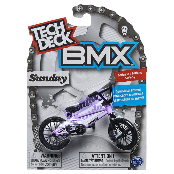 Tech Deck - BMX Finger Bike - Sunday - Grey/Black - Series 14