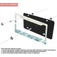 thumbnail image 3 of 1Pack License Plate Frames with Ocean Waves with Colorful Fish Pattern Includes Screws & Caps Full Accessories Included Size 6.3x12.2inch(16x31cm), 3 of 8