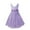 Lavender, variant on Kids Flower Girls Floral Rose Bridesmaid Party Dress V-neck Chiffon Wedding Prom Ball Gown Lavender 12
