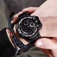 thumbnail image 3 of Reloj electrónico LED resistente al agua con esfera grande y tecnología negra para hombre, estudiante, adulto y fresco para deportes al aire libre, 3 of 5