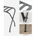 thumbnail image 6 of Luggage Racks for Guest Room Folding Suitcase Stand for Bedroom Steel Frame Luggage Stand Gray, 6 of 9