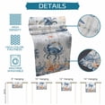 thumbnail image 6 of Crab Coastal Table Runner 70 Inches, Summer Beach Coral Starfish Grey Wooden Bed Runner Dresser Scarves Tabletop for Indoor Outdoor Parties/Ceremony/Banquet, 13" x 70", 6 of 9
