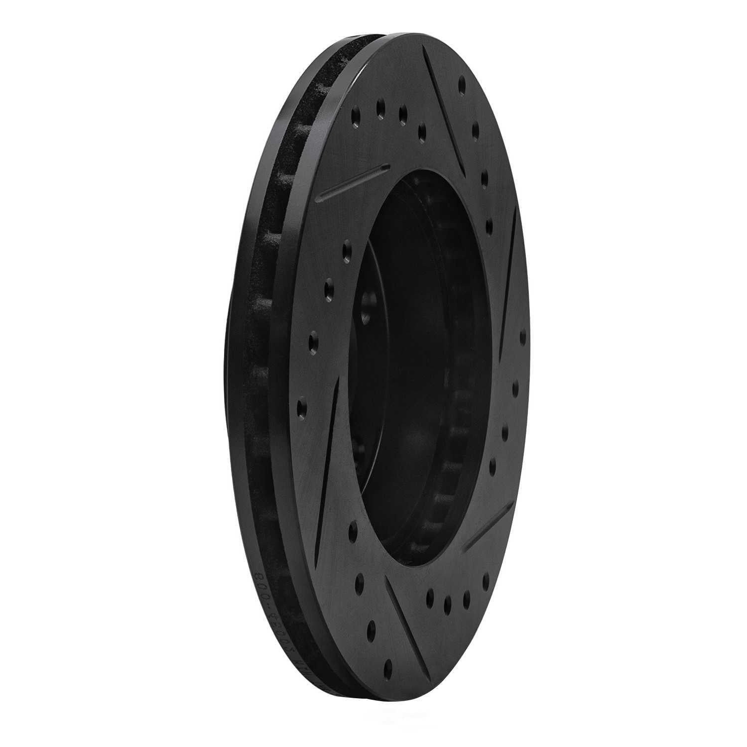 Dynamic Friction Company 633-45002L DFC Brake Rotor - Drilled And Slotted - Black
