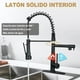 thumbnail image 2 of Grifo para Fregadero con 2 Salidas Mezcladora para Cocina De Acero Inoxidable, Tirar del Anillo Libera las Manos, Grifos Monomando Desplegable Llaves para Incluye 2 Mangueras Fría y Caliente, 2 of 7