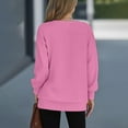 thumbnail image 6 of Vibrex Sweatshirts for Women Plain Women Causal Jacket Pullover Round Neck Blouse Tops Long Sleeve Zipper Winter Coats Sweatshirt, 6 of 9