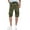 Xms-19027 Olive Camo, variant on Mens Cargo Shorts Camo & Solid Colors 12.5" Inseam Knee Length Classic Fit Multi Pocket, Black, 42