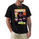 thumbnail image 1 of Camiseta negra de los 90 para hombre ropa lisa de moda coreana camisetas de algodón, 1 of 7