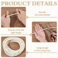 thumbnail image 4 of 32,81 yardas de cordón de ribete de plástico de 5 mm, cordón de poliéster blanco para ganchillo, punto, tejido o adornos en prendas de vestir y cojines., 4 of 9