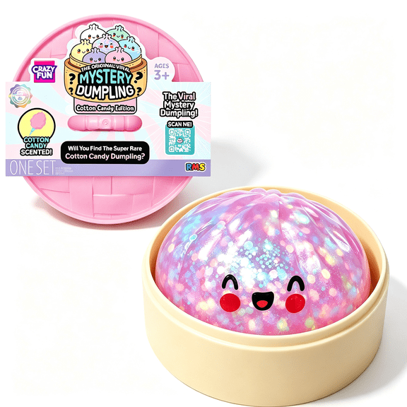 Crazy Fun RMS Original Mystery Dumpling Cotton Candy Edition, 1 Set, Desktop Decorations, Christmas Gifts