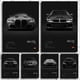 thumbnail image 2 of Póster Pop en blanco y negro, arte de pared, superdeportivo de lujo F80 M3 M140 GTR HD, impresión al óleo sobre lienzo, decoración para el hogar, sala de estar y dormitorio, regalo, 2 of 5
