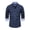Dark Blue, variant on Mens Casual Versatile Fashion Solid Color Long Sleeve Top Office Chic Comfort Blouse Dark Blue M