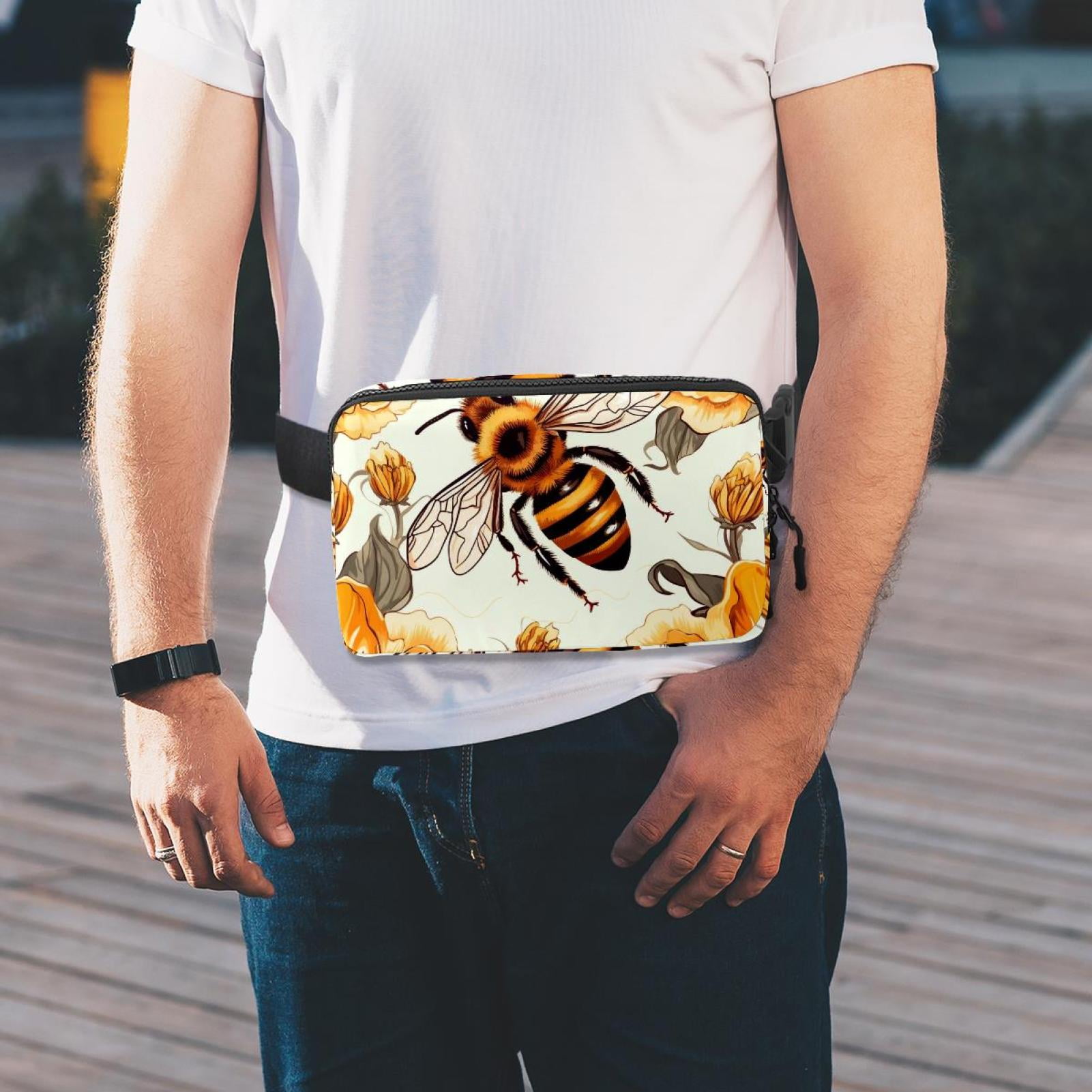Starry Bee Lightweight Adjustable Fanny Bag Running Belt Waist Pack with Extension Strap Unisex