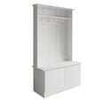 thumbnail image 6 of CASTLE PLACE Classic Multipurpose Hall Tree with Bench, White, 6 of 7