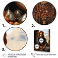 thumbnail image 3 of Designart "Berber Beauty African Woman Portrait" People Framed Wall Art - Global Red African Tribal Entryway Framed Wall Art, 3 of 6