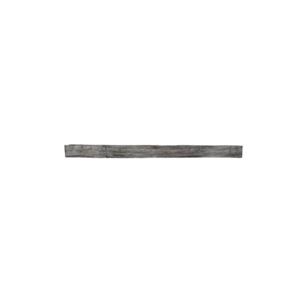 5 ft. Hayloft Beam Fireplace Mantel, Weathered Gray