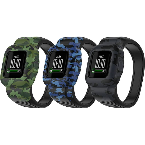 Compatible with Garmin Vivofit JR 3 Bands Replacement Soft Silicone Wristband Pattern Printed Watch Straps for Garmin Vivofit jr 3 for Kids