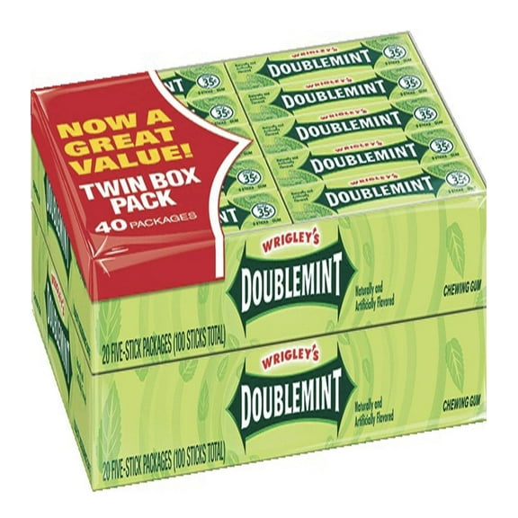Doublemint Chewing Gum, 5 pc