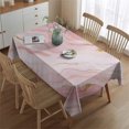 thumbnail image 2 of Pink Gold Marble Pattern Rectangle Tablecloth 60"x84",Waterproof Polyester Rectangle Table Cloth, Wipeable Spillproof Polyester Tablecloth for Dining, Camping, Indoor and Outdoor, 2 of 5
