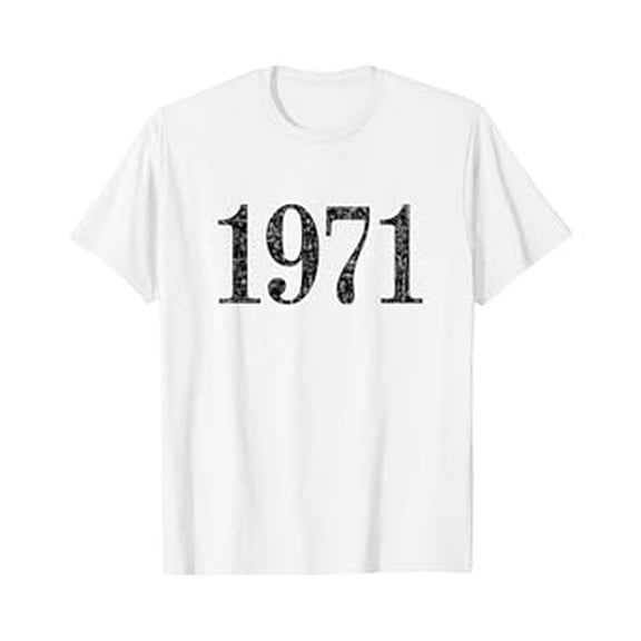1971 (Vintage Black) 50th Birthday Gift T-Shirt