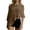 Brown, variant on Women's Asymmetric Knit Poncho Shawl Loose Off-Shoulder Cape Top Lightweight Irregular Hem Sun Protection Cover-up