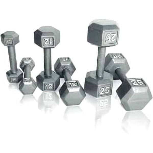 CAP Barbell 80lb Cast Iron Hex Dumbbell Single Walmart