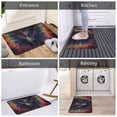 thumbnail image 4 of Salouo Rainbow Wings Majestic Dragon Pattern Outdoor Indoor Sturdy Doormats 16’’×24’’, Anti Fatigue Soft Flannel Thick Door Mat,Non-Slip Rectangle Rug Cushion, 4 of 7