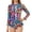 A-Multicolour11, variant on JAJAHO Girls Long Sleeve One Piece Swimsuit Summer Floral Print Rash Guard Bathing Suit For Kids 2-8Y Crew High Neck Zipper Trendy Swimwear
